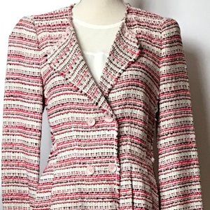 Rebecca Taylor Tweed Peplum Blazer